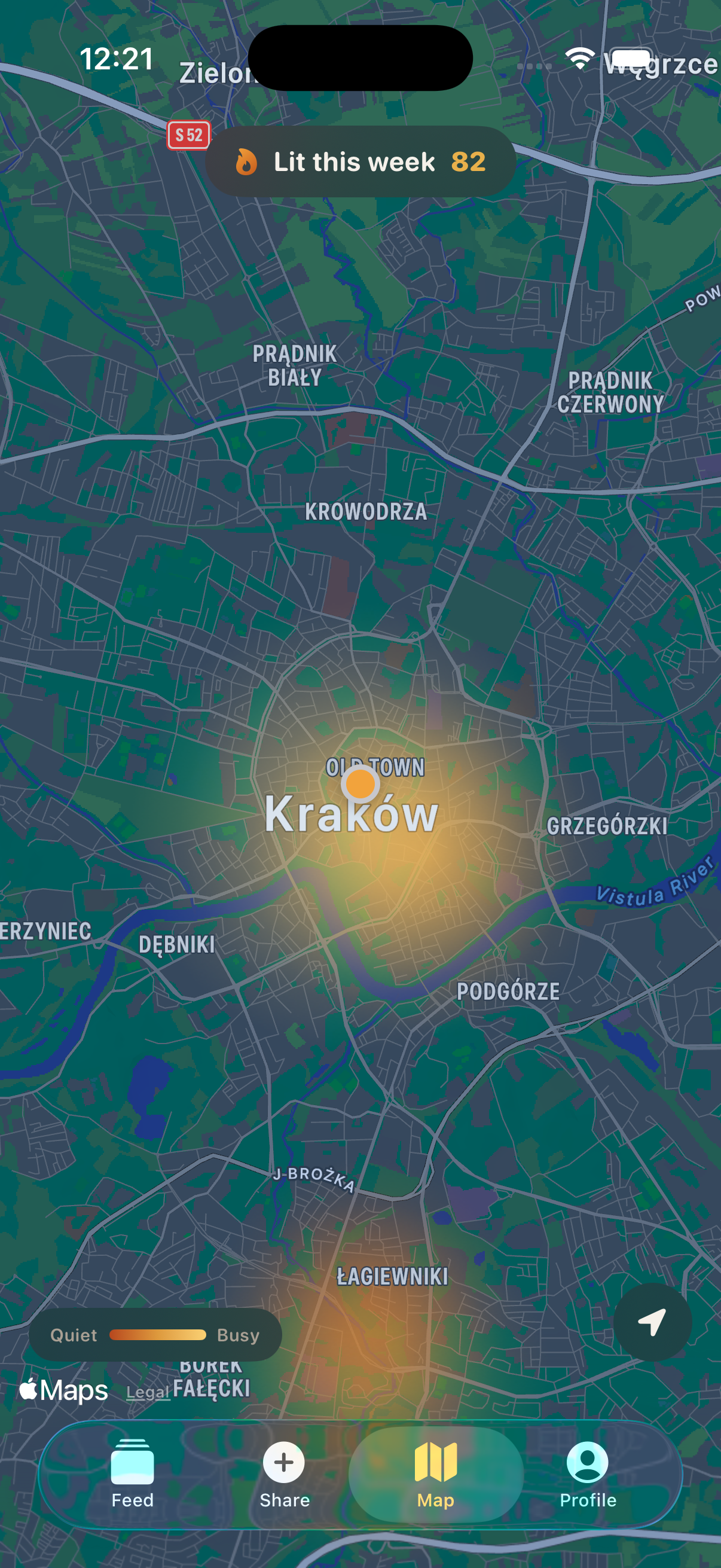 Mapa ciepła w ChurchBuddy